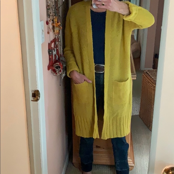 Anthropologie Maize/Pail Long Cardigan - Picture 2 of 7